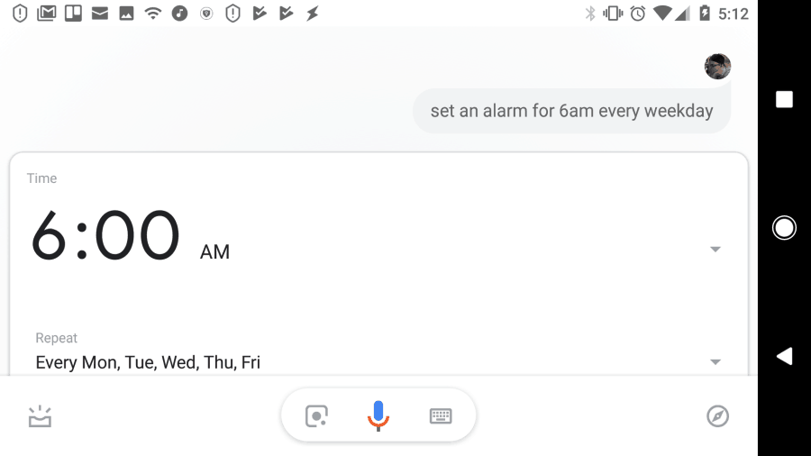 google assistent spille alarmer og påmindelser