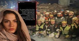 Demet Özdemir takkede minearbejderne, der arbejdede for jordskælvet! 