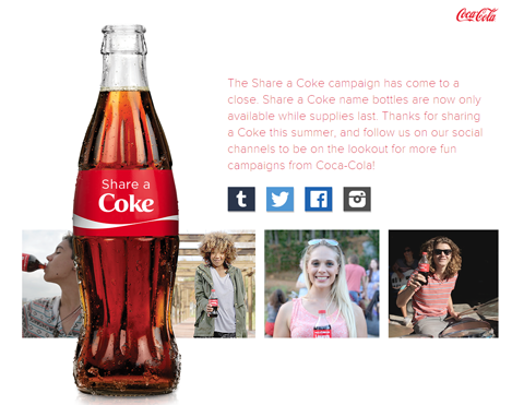 coca-cola deler et koks-kampagnebillede