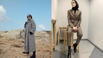 Nye sæson plaid hijab tøjmodeller