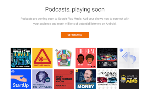 google play byder podcasts velkommen