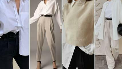 5 forskellige stilarter af hvide skjortekombinationer specielt til efterårssæsonen!