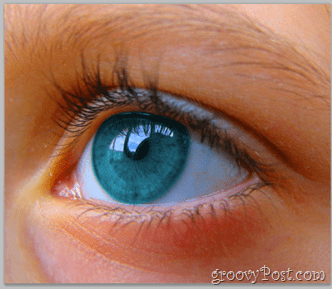Grundlæggende om Adobe Photoshop - Menneskeligt øje ændrer farve ved hjælp af farvetætning