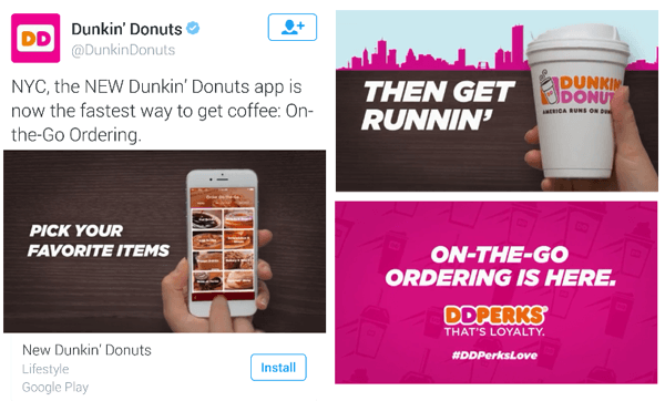 dunkin donuts twitter videoannonce
