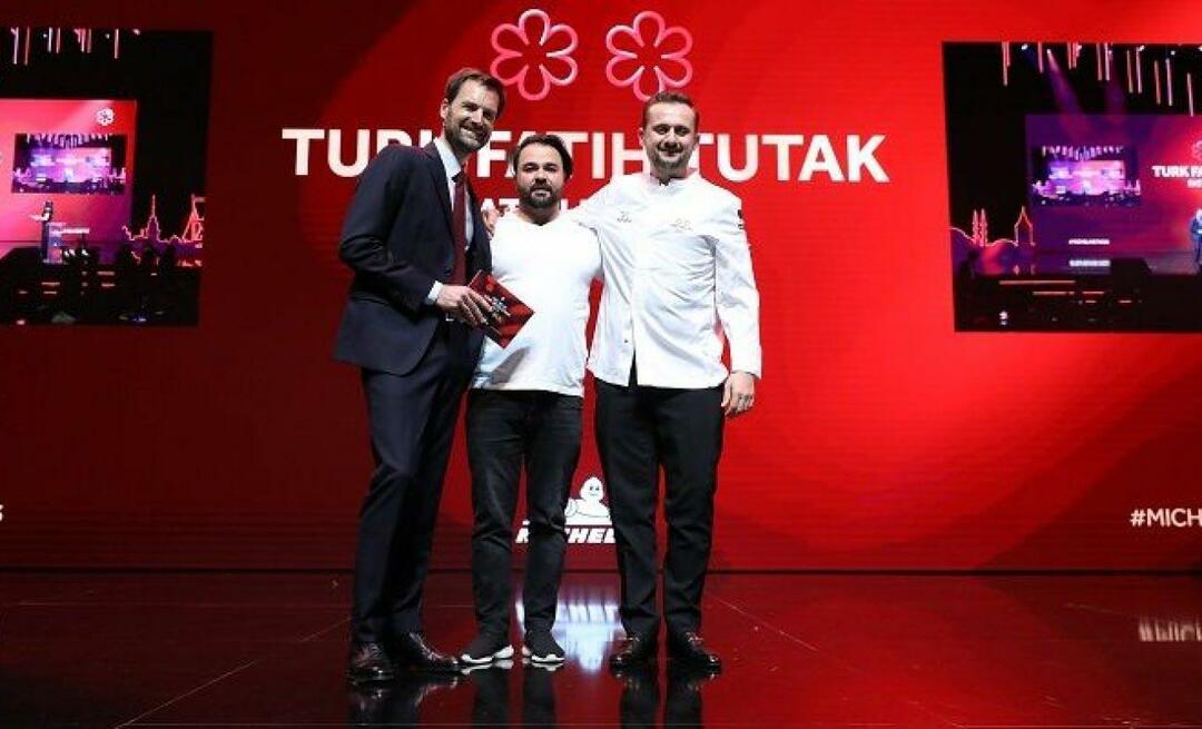 Tyrkisk gastronomi succes er blevet anerkendt i verden! Tildelt en Michelin-stjerne for første gang i historien