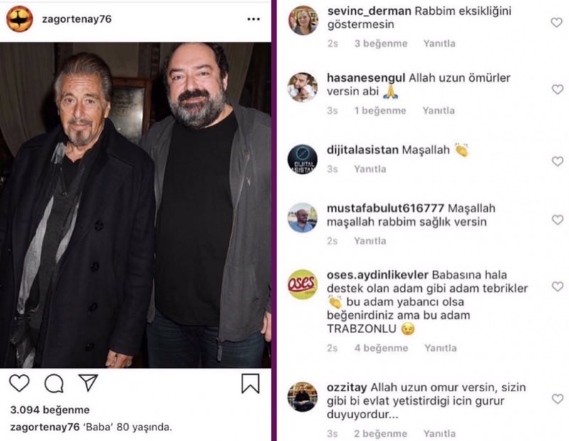 Nevzat Aydın, grundlæggeren af ​​Yemek Sepeti, delte Al Pacino! Sociale medier forvirrede