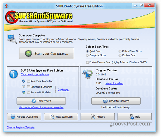 SuperAntiSpyware er en Awsome Anti-Malware værktøj
