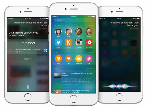 Apple-enheder, der kører iOS 8, kører iOS 9