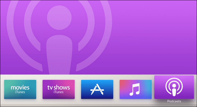 Podcasts-appen kommer til sidst til det nye Apple TV (4. generation)