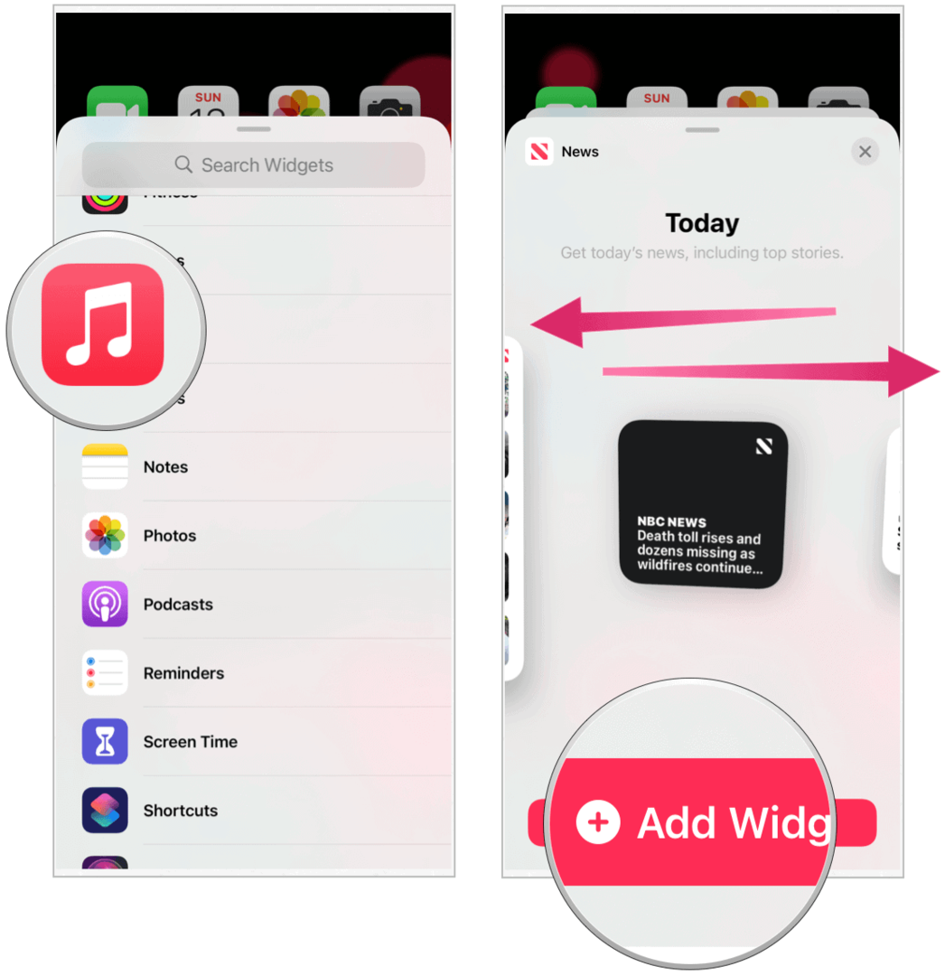 iOS 14 tilføj widget