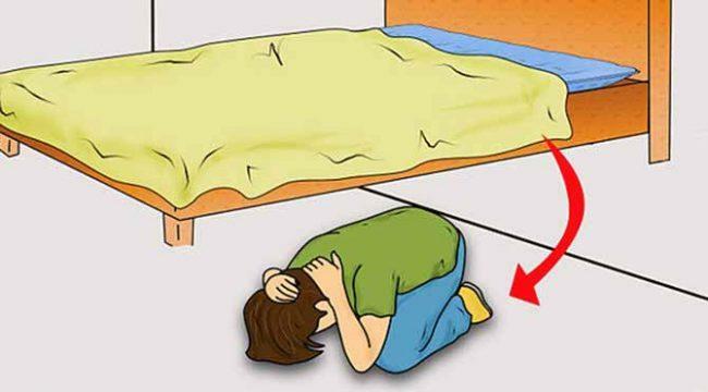 Hvad skal du gøre, hvis et jordskælv sker om natten, mens du sover