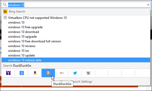 Firefox-søgefelt