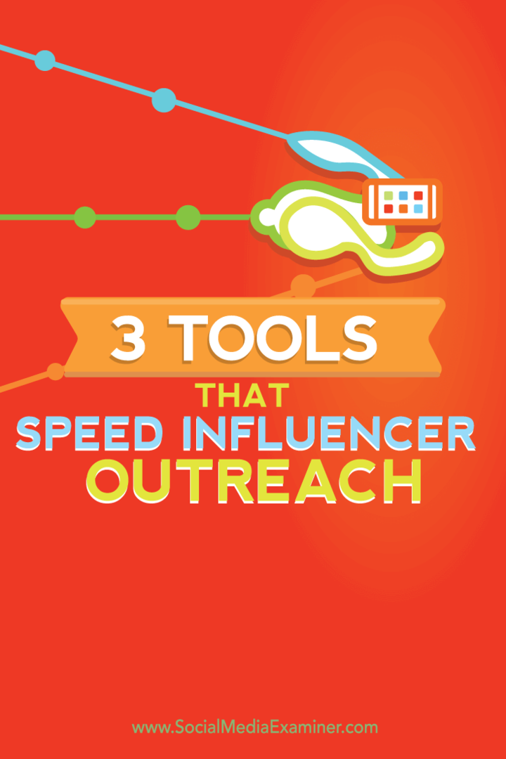 3 værktøjer, der fremskynder influencers rækkevidde: Social Media Examiner