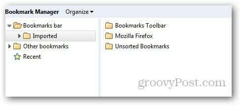 Overfør bogmærker Firefox 10