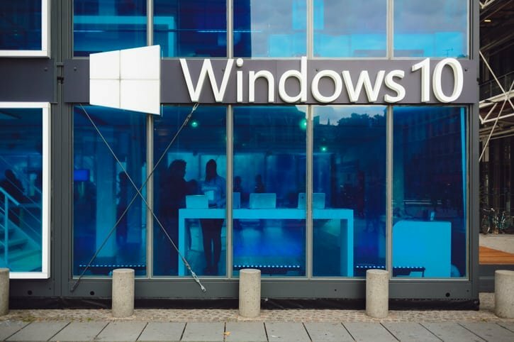 Microsoft Windows 10 promo pavillon