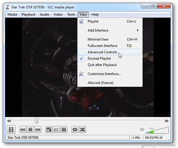 Tag skærmbilleder i VLC Media Player