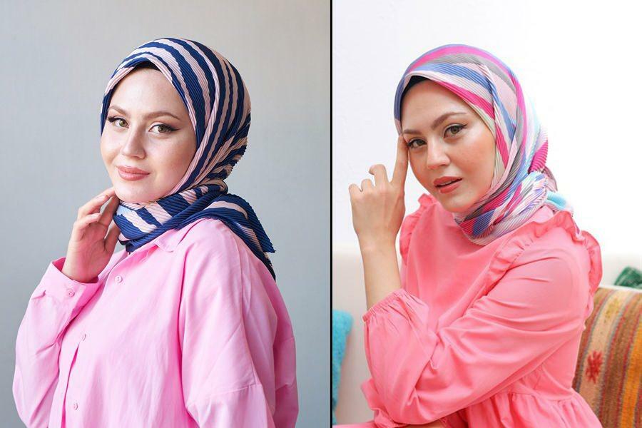kvinder hijab plisserede tørklæder modeller mooncorn