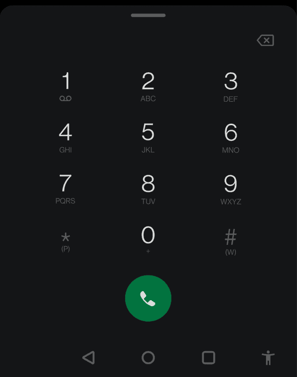nummertastatur 1 telefonsvarer til Android