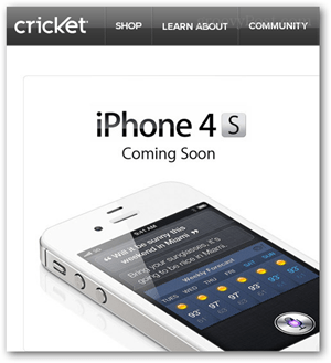 iphone 4s til cricket