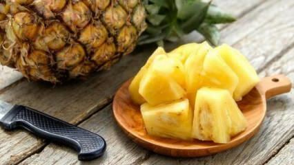 Frugt, der fjerner ødemer i kroppen: Ananas