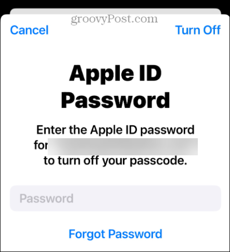 Apple id adgangskode