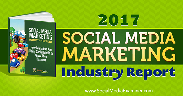 2017 Social Media Marketing Industry Report af Mike Stelzner om Social Media Examiner.
