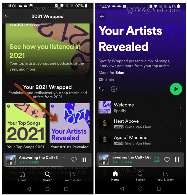 Dine kunstnere afslørede Spotify