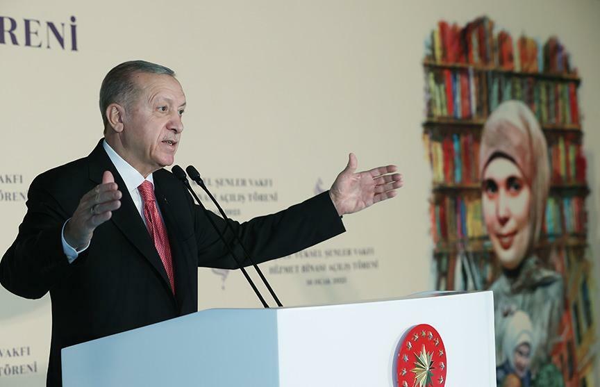 Præsident Erdoğan talte ved åbningen af ​​Şule Yüksel Şenler Foundation