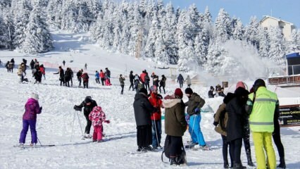 Sne tykkelsen overskred 1 meter i Uludağ