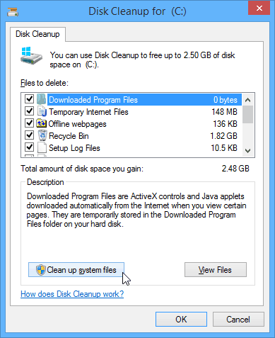 Oprydning af Windows 7 Service Pack