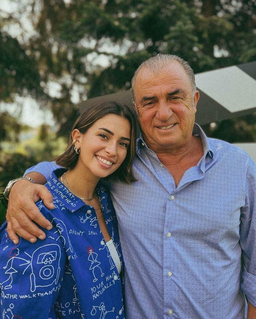 Fatih Terim og hans datter Buse Terim