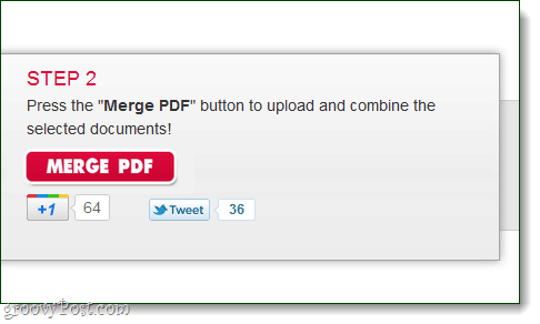 Kombiner flere PDF'er til en ved hjælp af MergePDF
