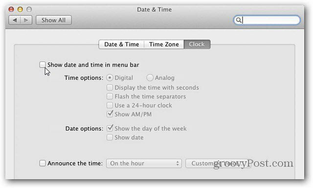 Mac OS X: Føj en grundlæggende kalender til menulinjen