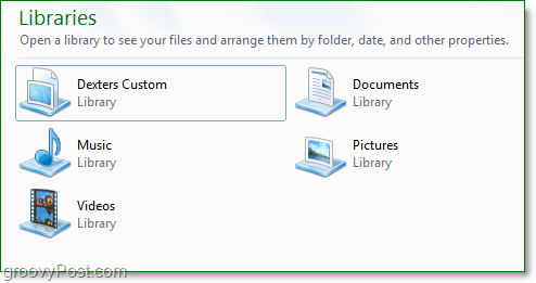 windows 7-biblioteker er gode til at organisere dine mapper uden at flytte dem rundt