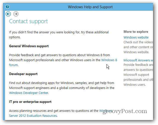Kontakt Windows 8 Support Forums