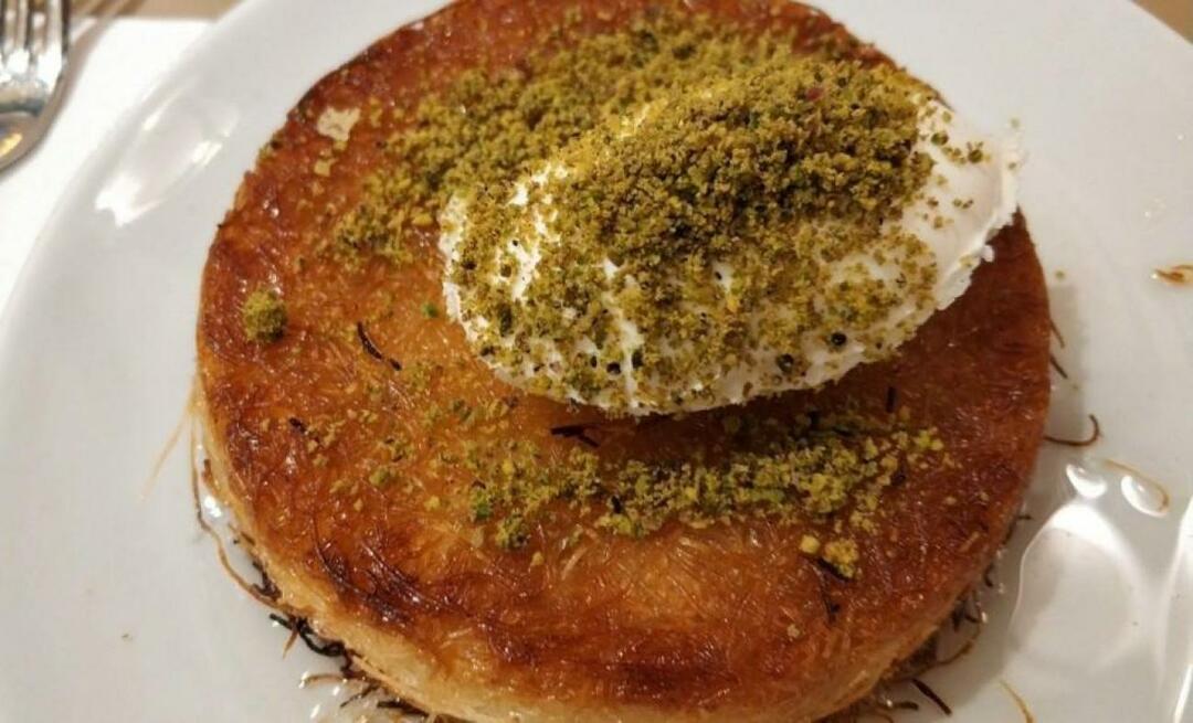 Hvordan laver man libanesisk künefe? Forskellig stil af künefe libanesiske künefe-tricks