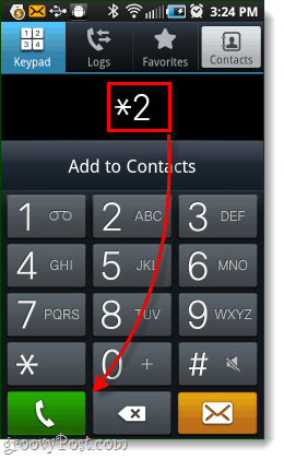 ringe * 2 for at få adgang til sprintcentret på din Android-telefon