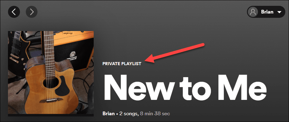 Gør en playliste privat på Spotify