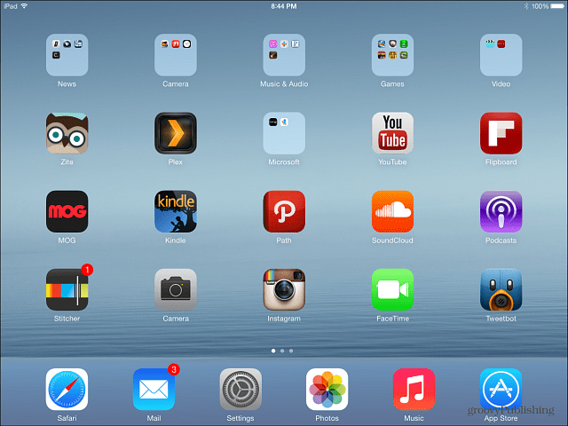 Gendannet iPad iOS 7