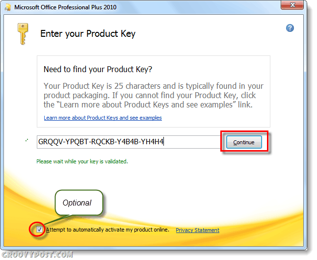 Sådan ændres Microsoft Office 2010-produktnøgler