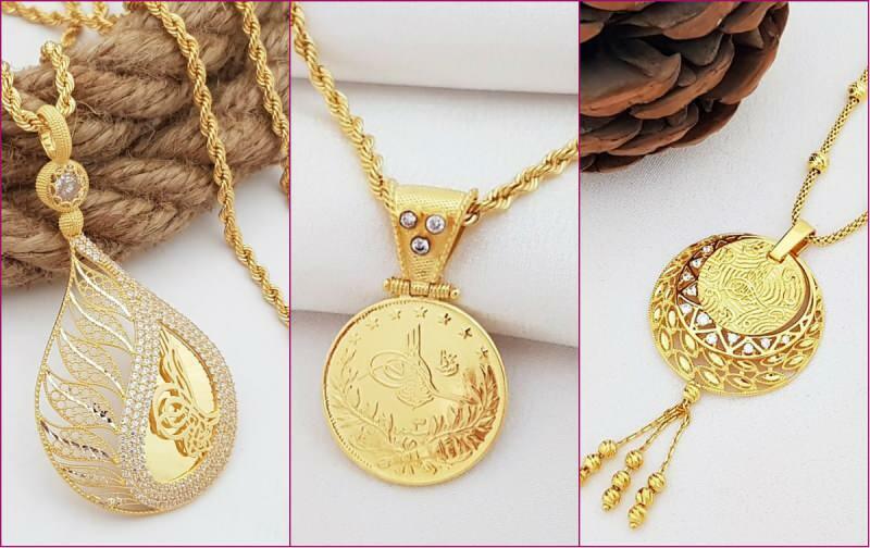 De smukkeste monogram guld halskæde modeller 2021 guld halskæde priser med tugra