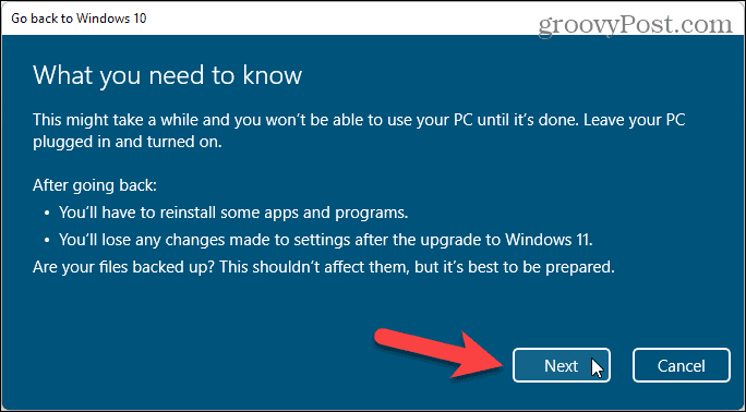 Hvad du har brug for at vide om at rulle tilbage fra Windows 11 til Windows 10