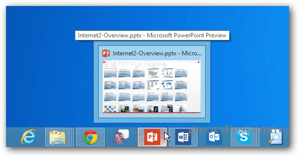 Windows 8 Desktop-proceslinje