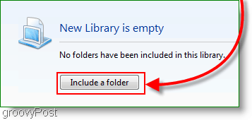 hvordan man inkluderer en ny mappe i et nyt bibliotek i Windows 7
