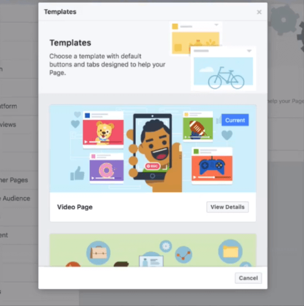 Facebook tester en ny video-skabelon til Pages, der sætter video og community foran og i centrum på en skabers side med specielle moduler til ting som videoer og grupper.
