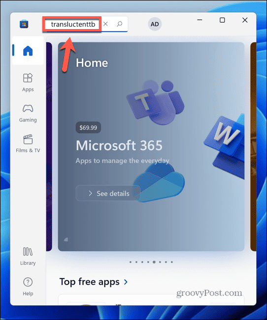 Windows 11 søgebutik