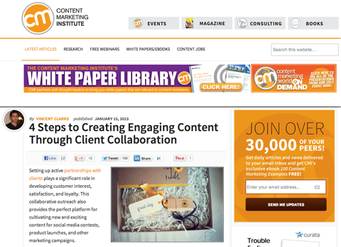 content marketing institut blog