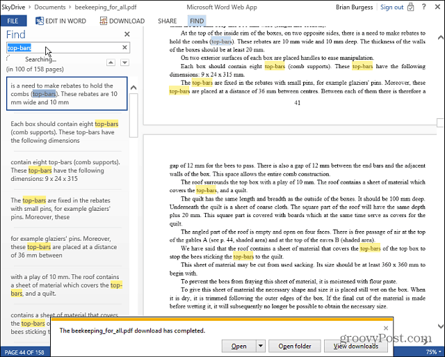 Læs og rediger PDF'er online med Microsoft Office Web Apps