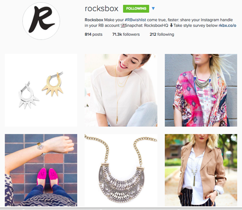 rocksbox instagram profil