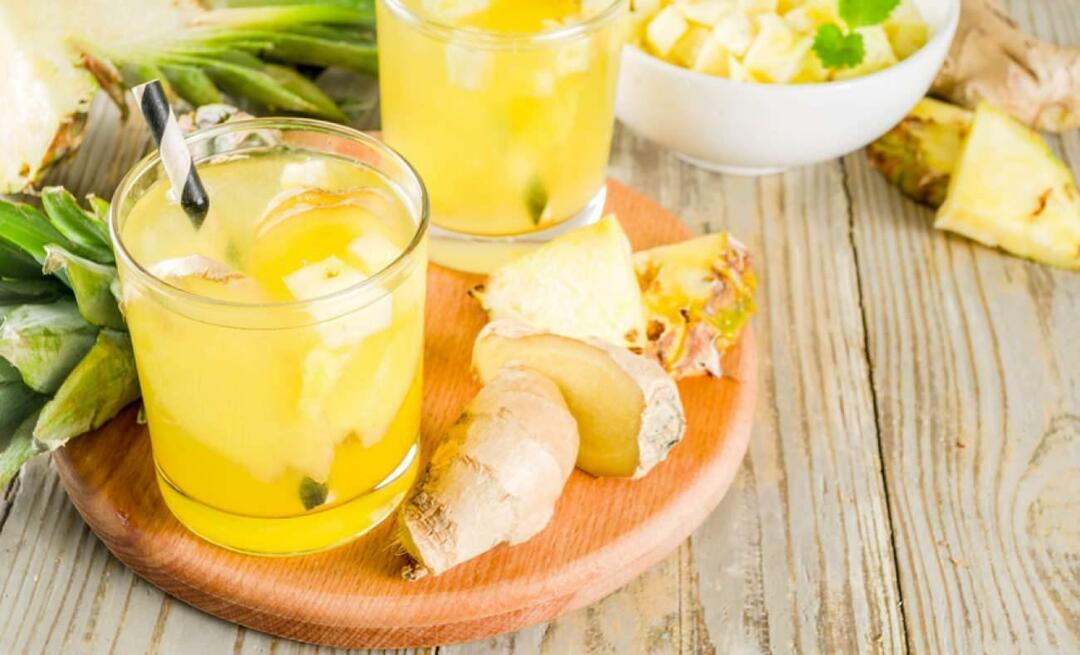 Hvordan laver man limonade mod ødem? Detox opskrift på ødem lindring med ananas! Lindrende detox opskrift